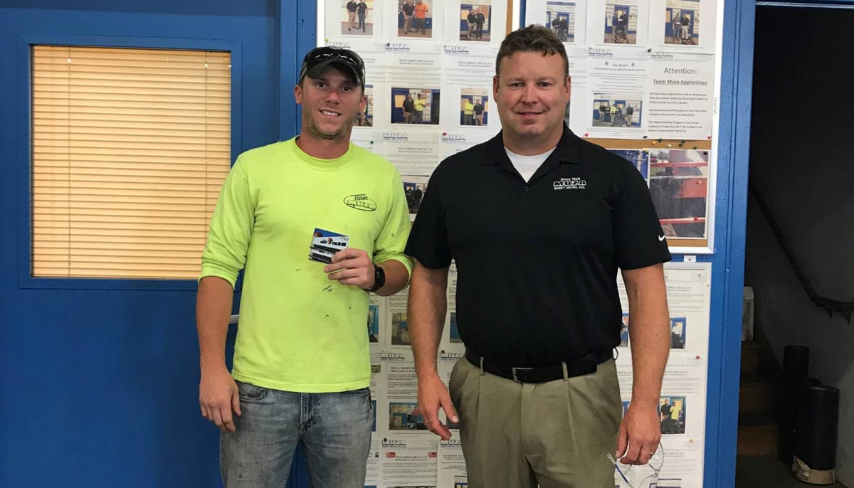 Matt Albright (Journeyman) and Carven Blanck (President)