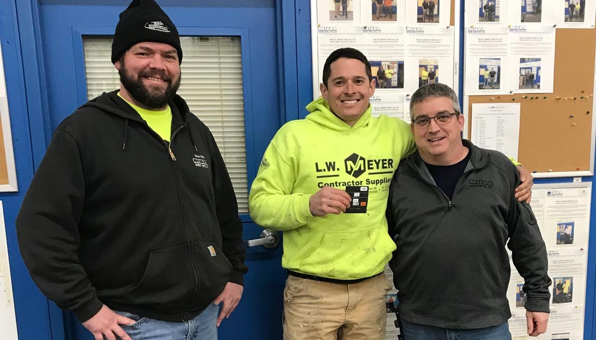 Chet King (Shop Foreman), Andy Zinth (Journeyman) and Mark Lantagne (Shop Manager)