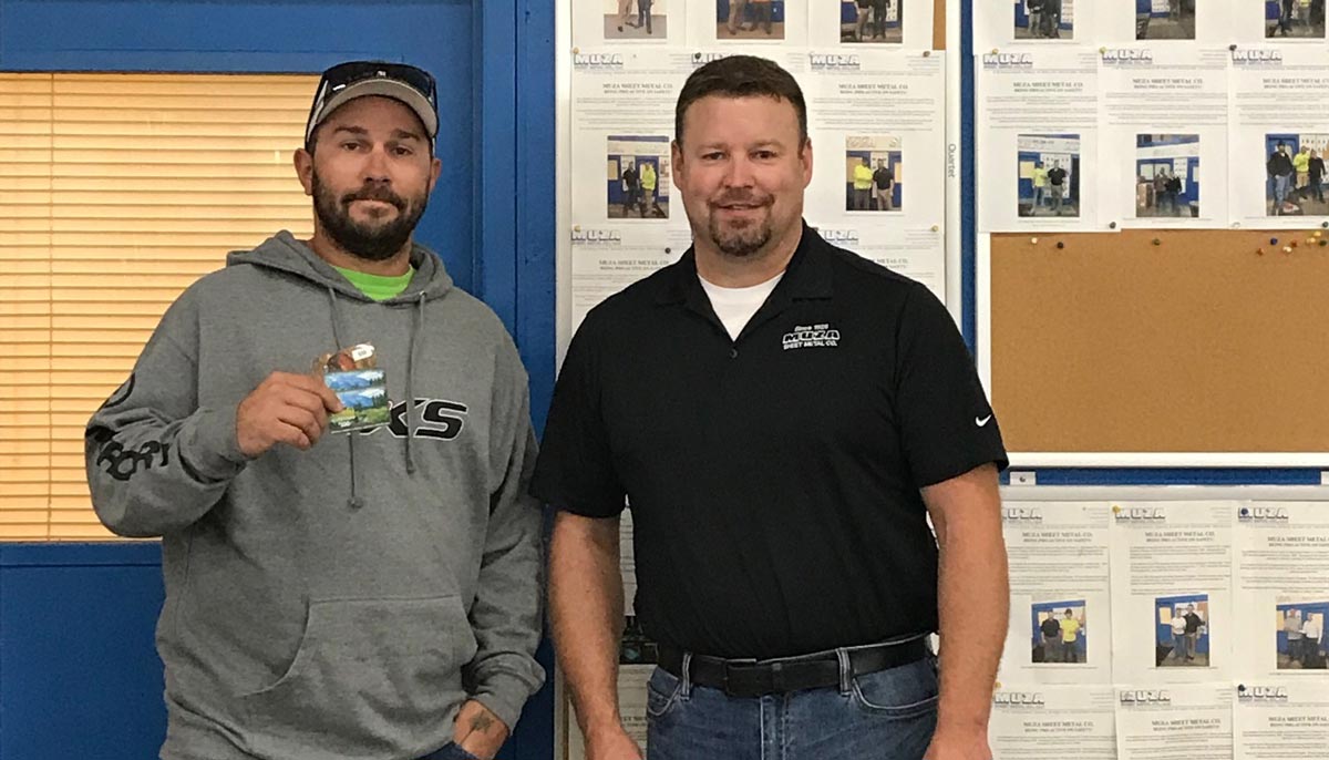 Pictured Above: Nick Esposito (4th year apprentice) and Carven Blanck (President)