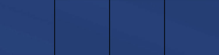 Panels in midnight blue